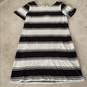 Merona | gray with black stripe summer dress